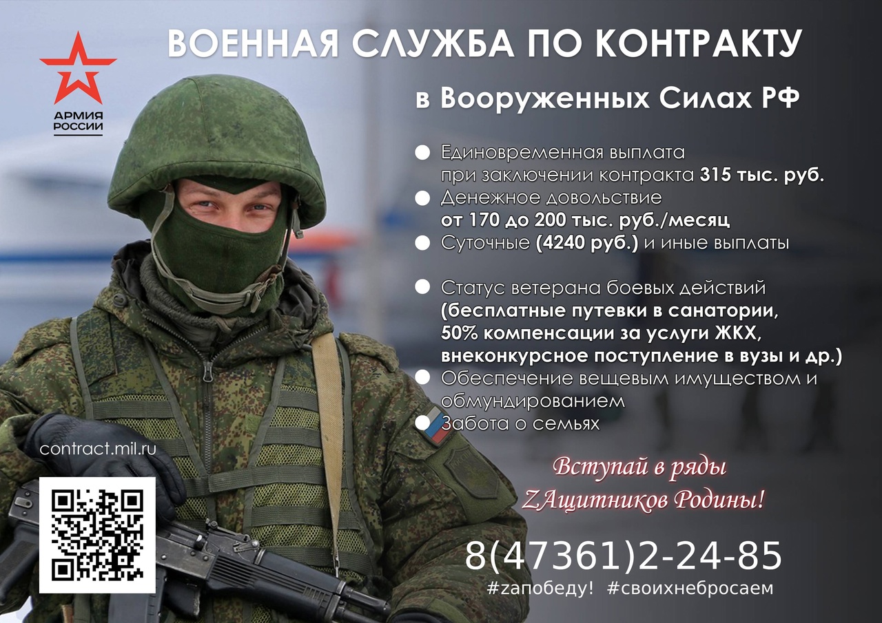 Военная служба по контракту.